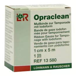 OPRACLEAN Atadura de gaze para tampão com iodofórmio 1 cm x 5 m, 1 peça