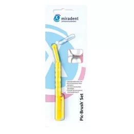 MIRADENT Interd.Pic-Brush Set amarelo, 1 peça