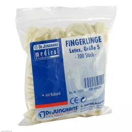 FINGERLING OP Látex tamanho 5 enrolado, 100 peças