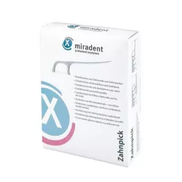 MIRADENT Palitos de fio dental palito de dente, 100 unidades