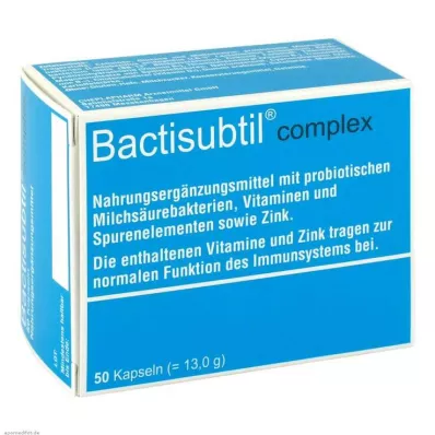 BACTISUBTIL Cápsulas complexas, 50 unidades BACTISUBTIL Cápsulas complexas, 50 unidades