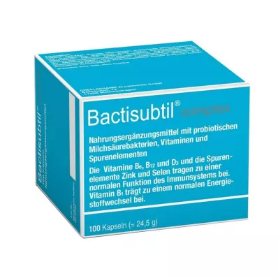 BACTISUBTIL Cápsulas complexas, 100 unidades