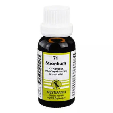 STRONTIUM Diluição do Complexo K No.71, 20 ml STRONTIUM Diluição do Complexo K No.71, 20 ml