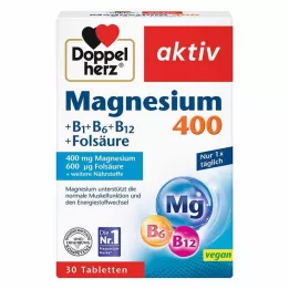 DOPPELHERZ Comprimidos de magnésio 400 mg, 30 unidades