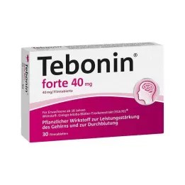 TEBONIN forte 40 mg comprimidos revestidos por película, 30 unidades