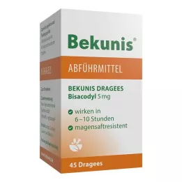 BEKUNIS Bisacodil Drageias 5 mg comprimidos gastrorresistentes, 45 unidades