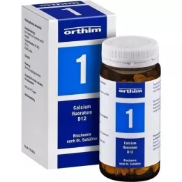 BIOCHEMIE Orthim 1 Cálcio fluoratum D 12 comprimidos, 400 unid