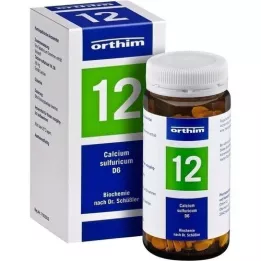 BIOCHEMIE Orthim 12 Cálcio sulfuricum D 6 comprimidos, 400 unid