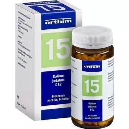 BIOCHEMIE Orthim 15 iodato de potássio D 12 comprimidos, 400 unidades