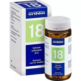 BIOCHEMIE Orthim 18 Cálcio sulfuratum D 12 comprimidos, 400 unid