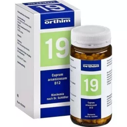 BIOCHEMIE Orthim 19 Cuprum arsenicosum D 12 comprimidos, 400 unid