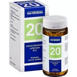 BIOCHEMIE Orthim 20 potássio alumínio.enxofre.D 12 comprimidos, 400 unid