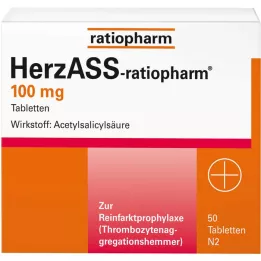 HERZASS-comprimidos de ratiopharm 100 mg, 50 unidades