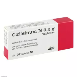 COFFEINUM N 0,2 g comprimidos, 20 unidades