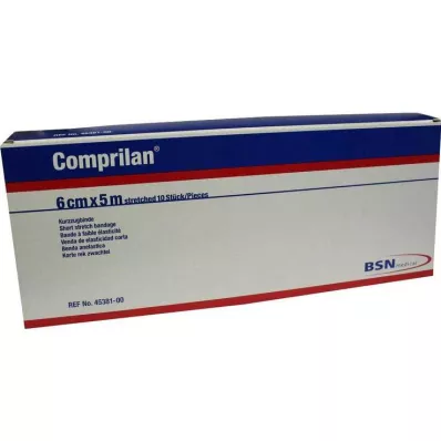 COMPRILAN bandagem elástica 6 cmx5 m, 10 unid COMPRILAN bandagem elástica 6 cmx5 m, 10 unid