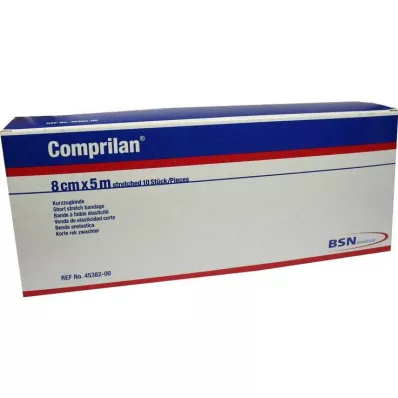 COMPRILAN atadura elástica 8 cmx5 m, 10 pcs