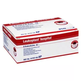 LEUKOPLAST Hospital 2,5 cm x 9,2 m, 12 peças