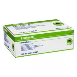 LEUKOSILK 5 cm x 5 m, 6 peças