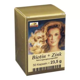 BIOTIN PLUS Cápsulas capilares de zinco, 50 unidades