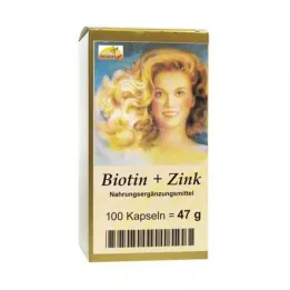 BIOTIN PLUS Cápsulas capilares de zinco, 100 unidades