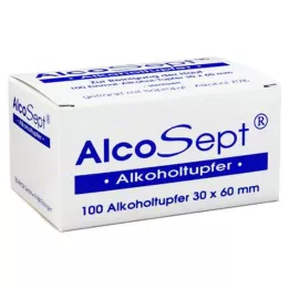ALKOHOLTUPFER Alcosept, 100 peças