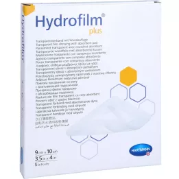 HYDROFILM Bandagem plus transparente 9x10 cm, 5 unid