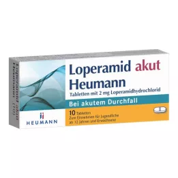 LOPERAMID comprimidos agudos de Heumann, 10 unidades