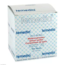 MULLKOMPRESSEN 10x10 cm estéril 12 camadas 17 camadas, 50 unidades