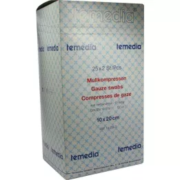 MULLKOMPRESSEN 10x20 cm estéril 12 camadas 17 camadas, 50 unidades