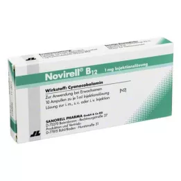 NOVIRELL B12 1 mg solução injetável, 10X1 ml