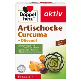 DOPPELHERZ Cápsulas de Alcachofra+Azeite+Curcuma, 30 unidades