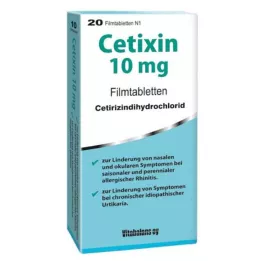 CETIXIN Comprimidos revestidos por película de 10 mg, 20 unidades
