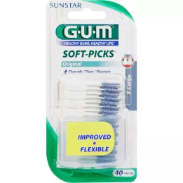 GUM Palhetas macias extragrandes, 40 peças