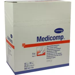 MEDICOMP Velo comp.estéril 10x10 cm 4 camadas, 50 unid