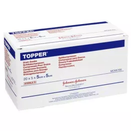TOPPER Schlitzkompr.5x5 cm estéril, 20X5 pcs
