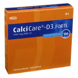 CALCICARE Comprimidos efervescentes D3 forte, 100 unidades