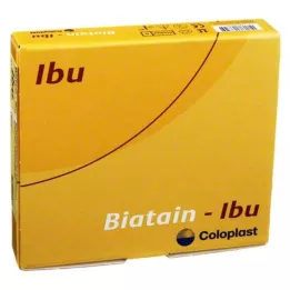 BIATAIN Curativo de espuma Ibu 10x10 cm não aderente, 5 unidades