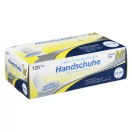 HANDSCHUHE Látex descartável em pó M, 100 unidades