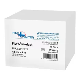 MULLBINDEN 12 cmx4 m 100% algodão, 20 peças