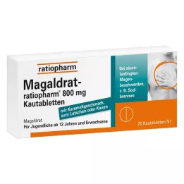 MAGALDRAT-ratiopharm 800 mg comprimidos, 20 unidades
