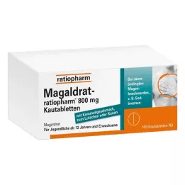 MAGALDRAT-ratiopharm 800 mg comprimidos, 100 unidades