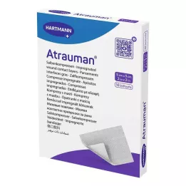 ATRAUMAN Compressas estéreis 5x5 cm, 10 unidades