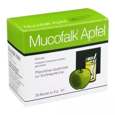 MUCOFALK Maçã Gran. para preparação de suspensão para uso oral, 20 unid