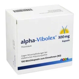 ALPHA VIBOLEX Cápsulas moles de 300 mg, 100 unidades
