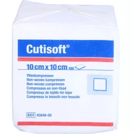 CUTISOFT Compressas de lã 10x10 cm não estéreis, 100 peças