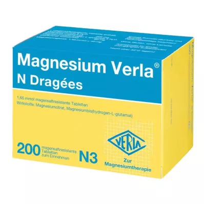 MAGNESIUM VERLA N Drageias, 200 unidades MAGNESIUM VERLA N Drageias, 200 unidades