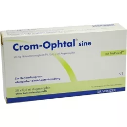 CROM-OPHTAL colírio senoidal EDB, 20X0,5 ml