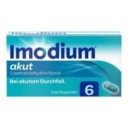 IMODIUM cápsulas duras agudas, 6 unidades