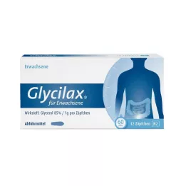 GLYCILAX Supositórios para adultos, 12 unidades