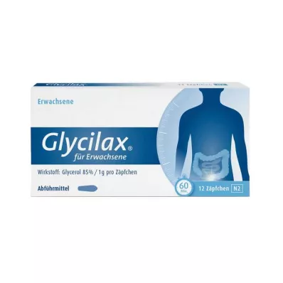 GLYCILAX Supositórios para adultos, 12 unidades